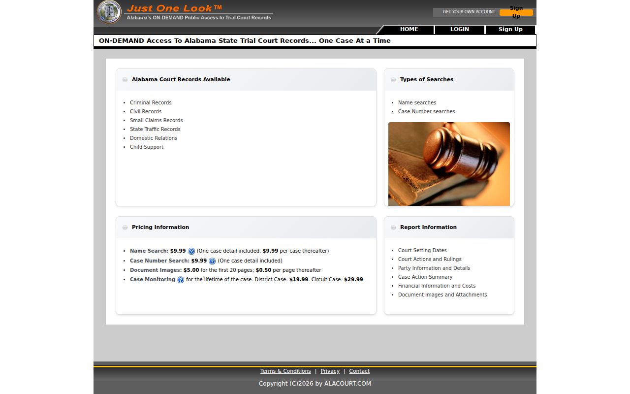Limestone County court records Just One Look access