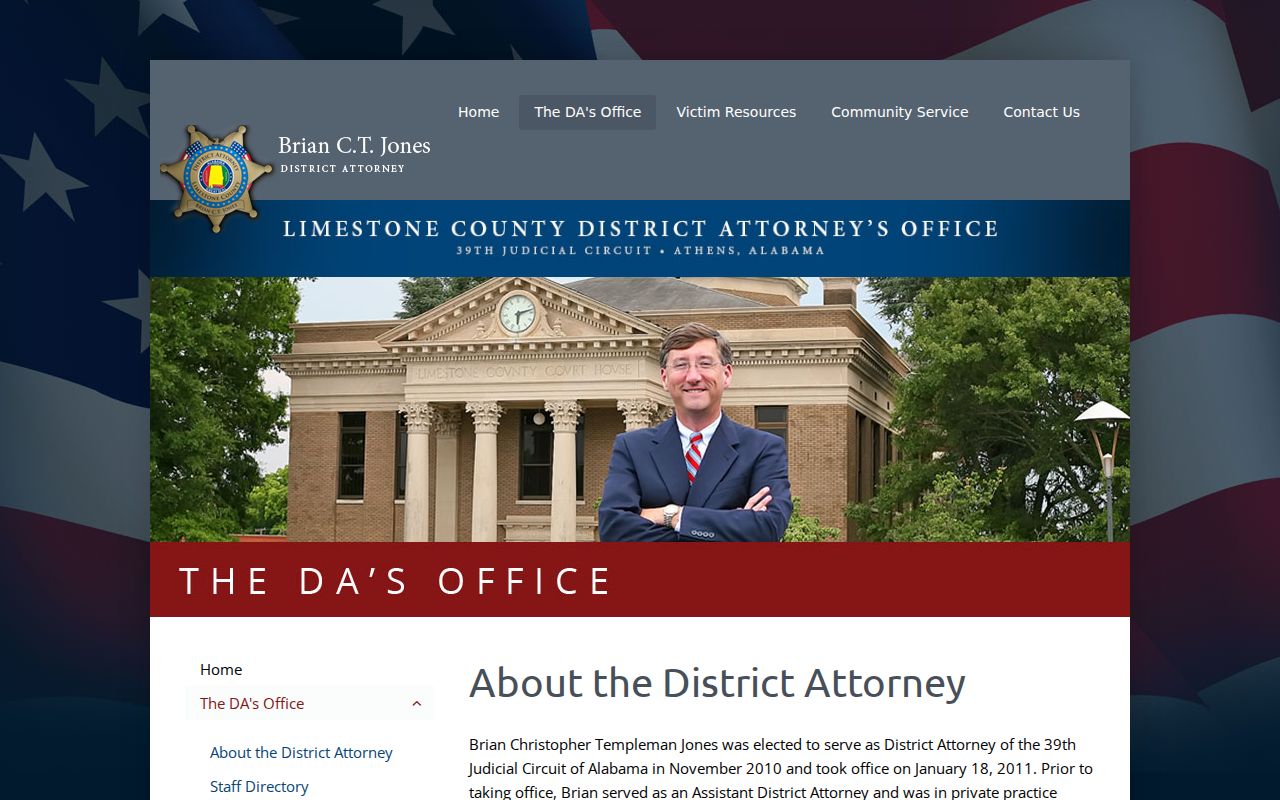 Limestone County criminal case records District Attorney profile