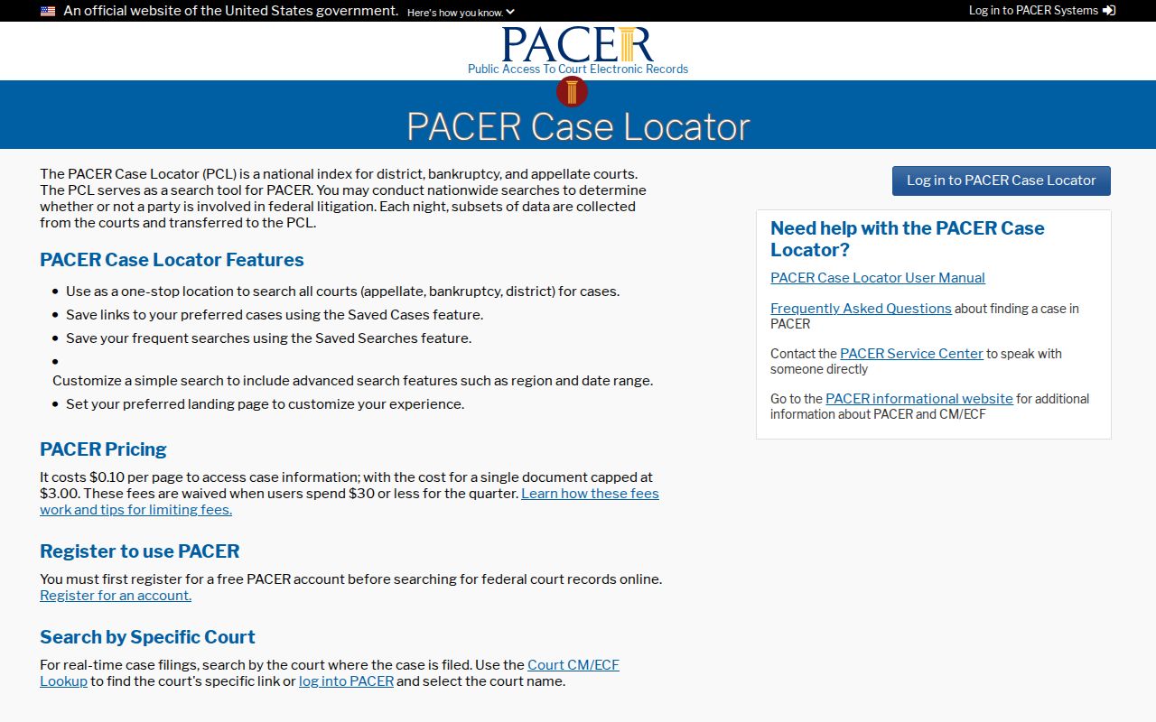 Limestone County trial court users PACER Case Locator