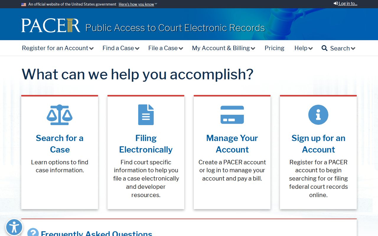 Limestone County trial court users PACER Service Center